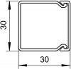 WDK30030RW KANAŁ KABLOWY INSTALACYJNY 30X30 PVC BIAŁY RAL9010 WDK (2 MB)